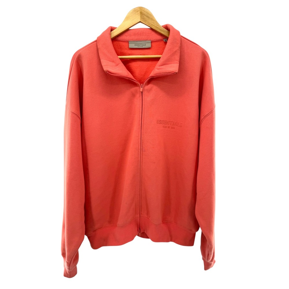 Fear of God Essentials Coral Zip Mock Neck Sweatshirt XL‎ Streetwear Unisex